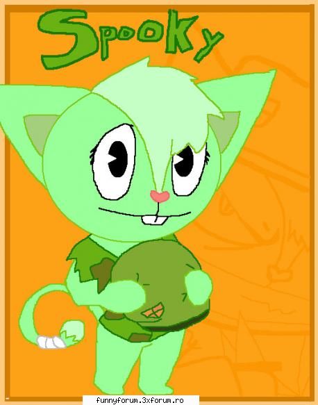 lol XD desenele mele din paint :| - yeah happy tree friends XD o chiama spooky XD - Fan art
